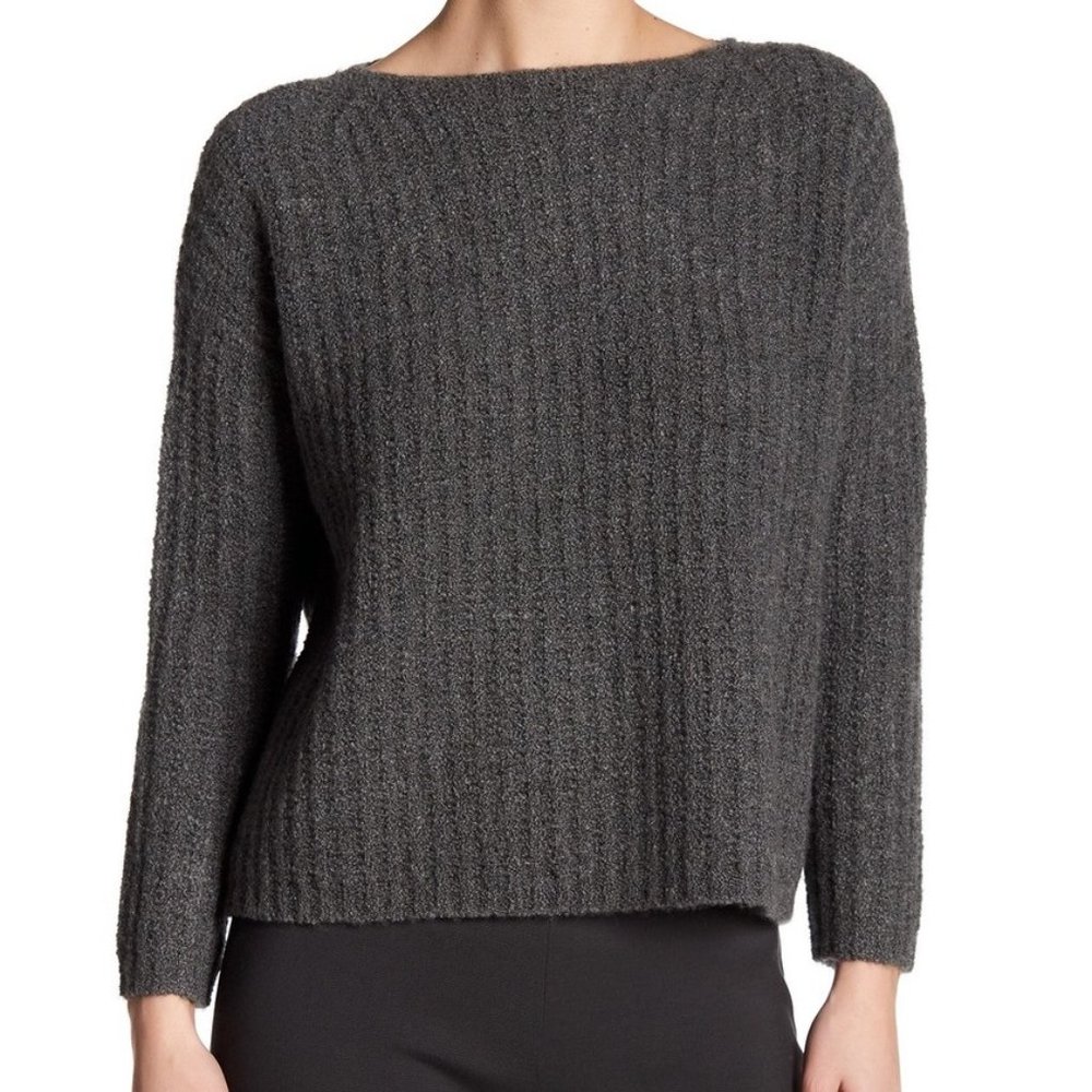 Vince Ladder Stitch Cashmere Blend Sweater